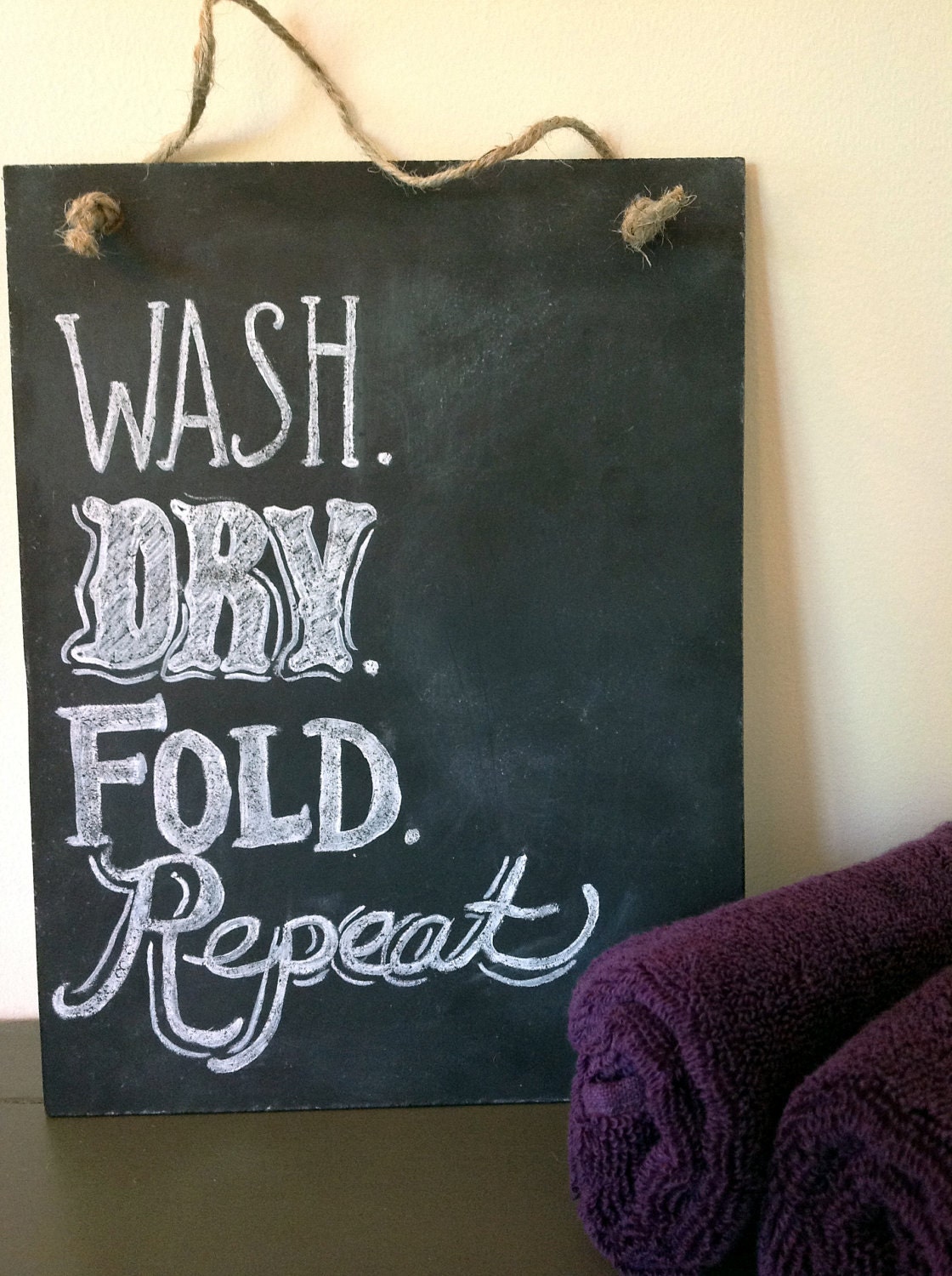 Shabby Chic, Laundry Room Sign - Chalkboard Art - Chalkboard Sign - Laundry Room Decor
