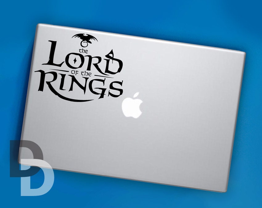 Lord of the Rings Macbook Decal for MacBook Pro, Macbook Air and MacBook Retina