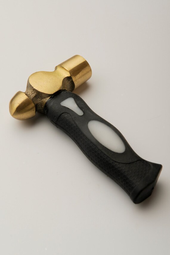 1lb Brass Metal Stamping Hammer 16 ounce Hand by SilverStampingCo