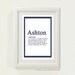 Boy Border Dictionary Style Nursery decor, baby nursery art. Nursery Wall quote, typographic print, 8x10" PDF