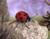 Ladybug, lady beetle - waldorf inspired, felted, by Naturechild