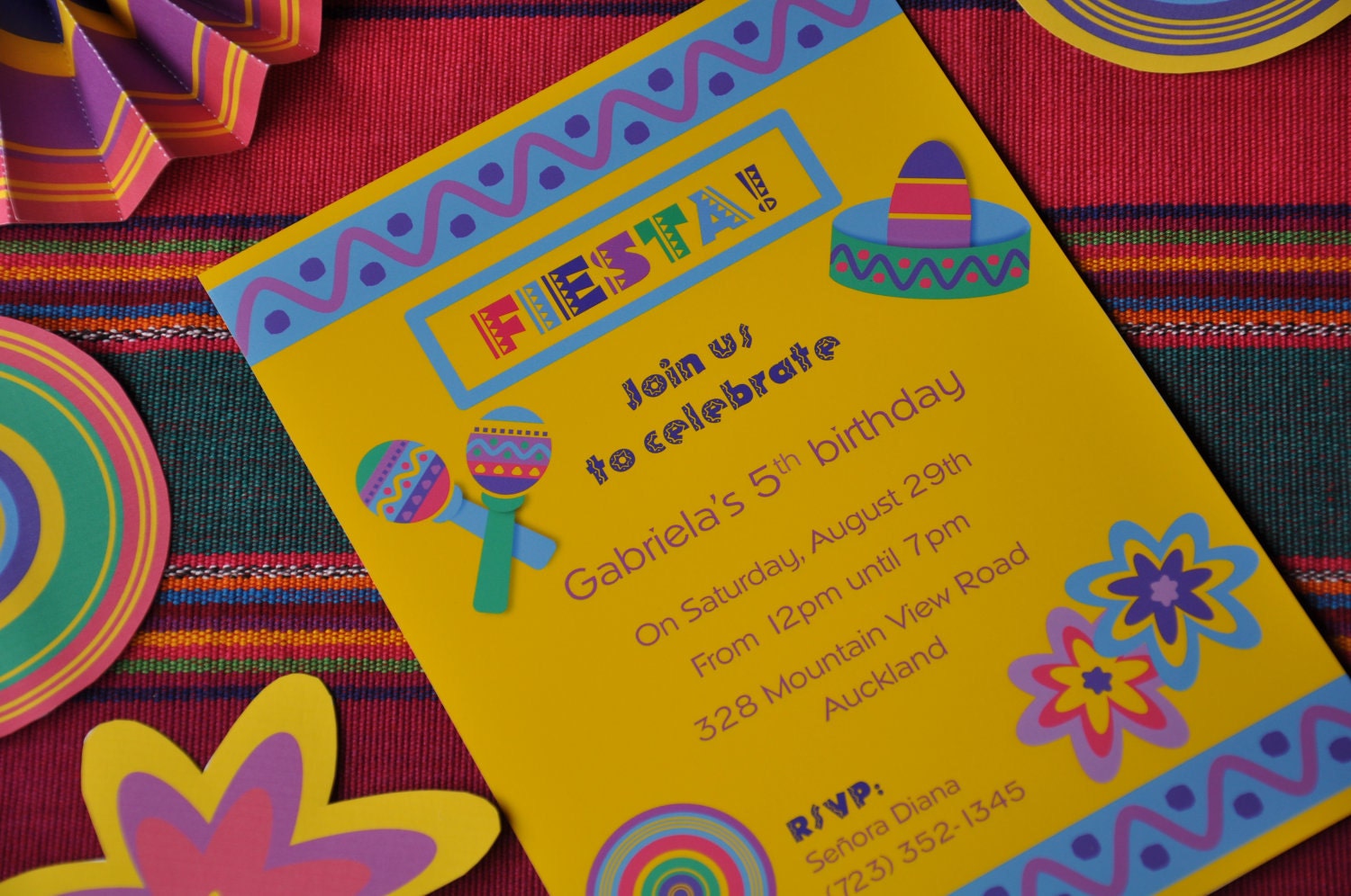 Mexican Fiesta 5 de mayo party PERSONALIZED pdf printable invitation Il_170x135