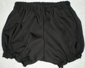 Plain Black Short Bloomers Girl toddler 2T,3T,4T,5T costume, underwear cover