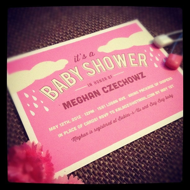 Sweetest Showers Baby Shower Invitation