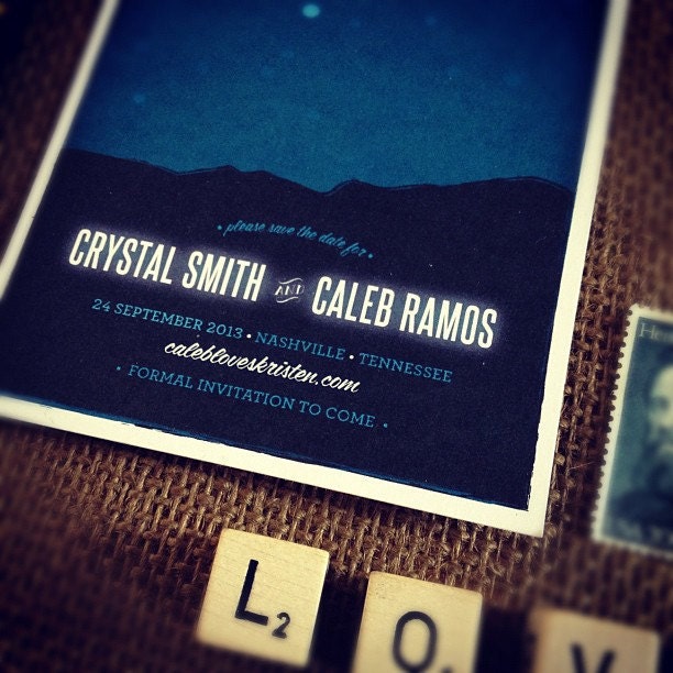 Written In The Stars Save The Date Card