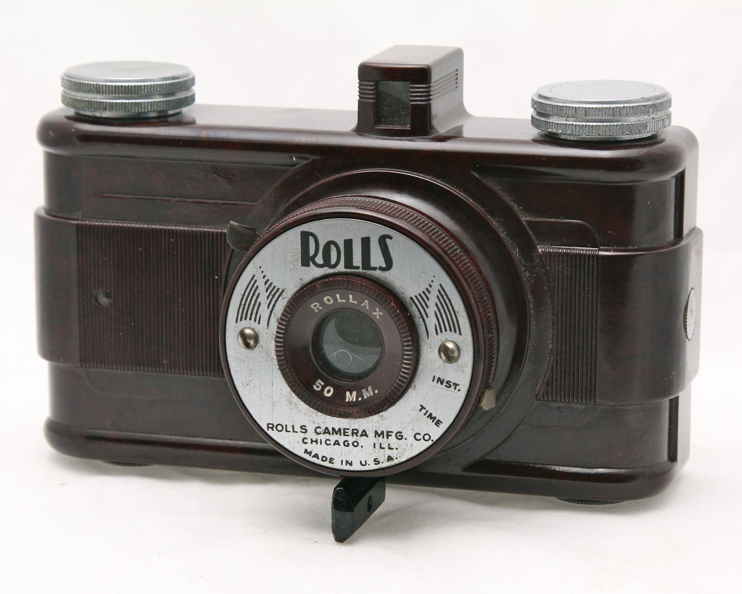 Vintage Bakelite Camera ROLLS ROLLAX 1930s Art Deco Design