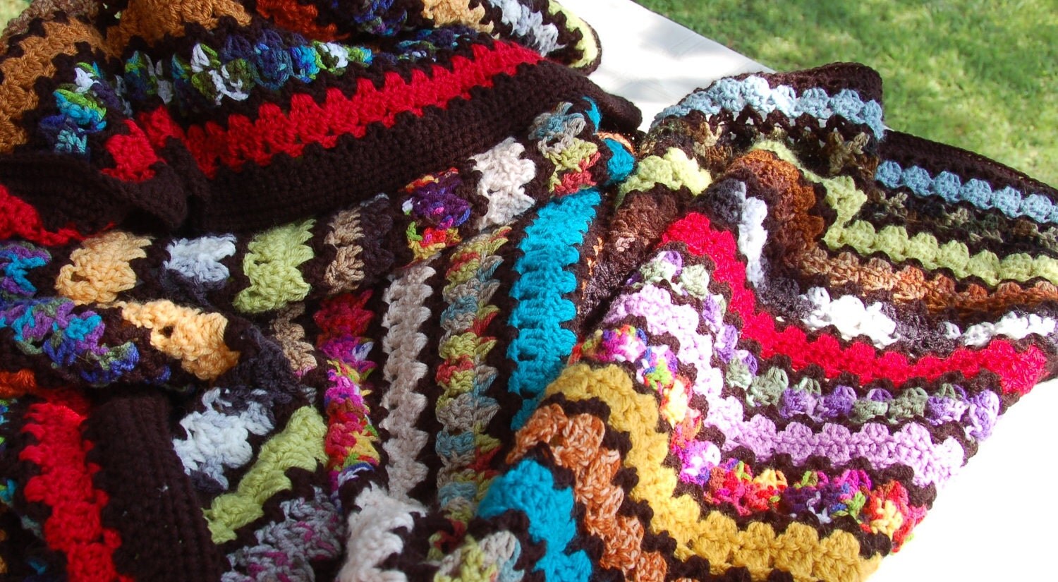 Rick Rack Crocheted Blanket