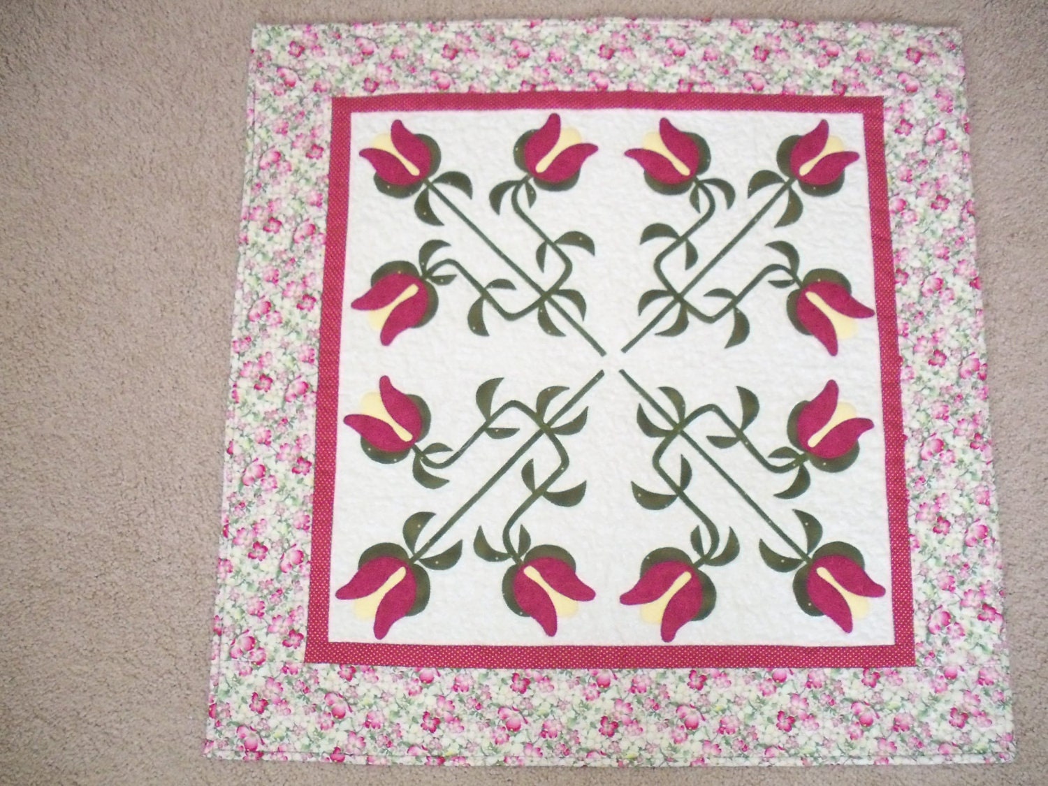 Quilt Pattern pdf TULIPS