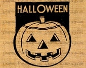 Halloween Pumpkin Silhouette Digital Collage Sheet Image Download Iron On Transfer Cloth Pillows Supplies Tote Bags Tea Towels Burlap h14