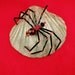 Handmade Glass Bead Red Black Spider Pendant for Halloween or Christmas Decoration Ornament Jewelry Art Suncatcher Gothic Gift Accessory