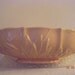 Vintage McCoy Pastel Pink Lily Console Bowl 1942