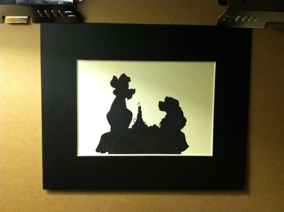 Disney Lady and the Tramp Silhouette