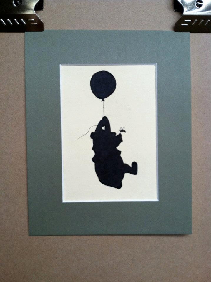 Disney Winnie the Pooh and Honey Bee Silhouette