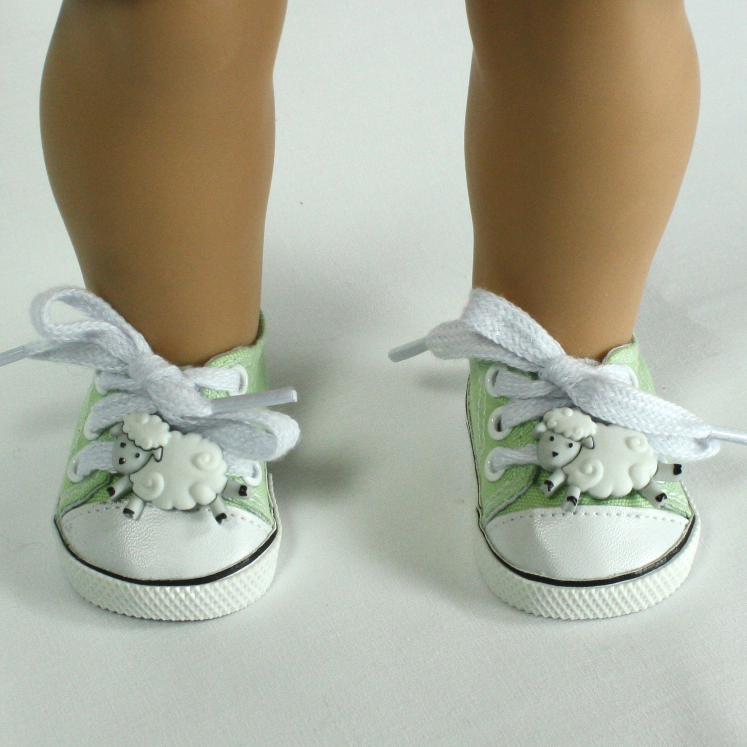 Hand Embellished Tennis Shoes fit 18 in Doll  - American Girl Doll