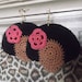 Mocha Pink Flower Afro Chick