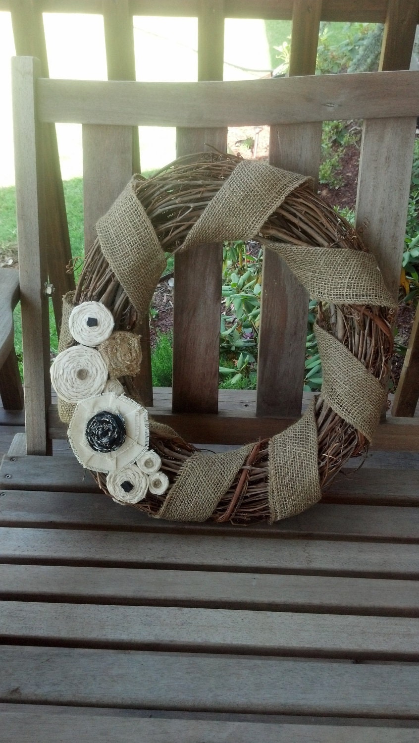 burlap wreath