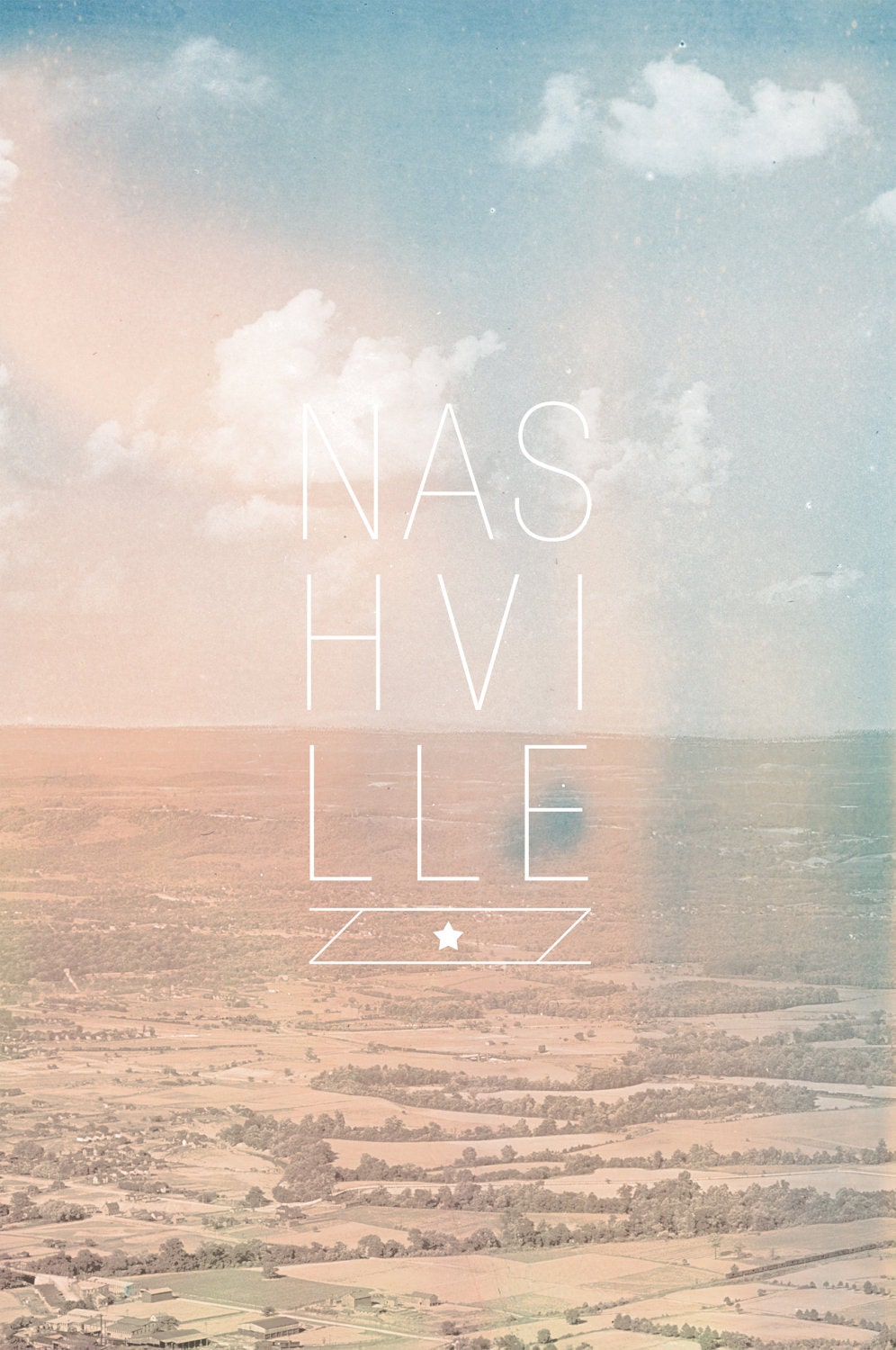 ABOVE MY HOME - 11x17 Tennessee Poster