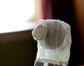 vintage bonnet made of reclaimed items 3 to 6 months