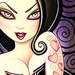 Big Eye Pin up - Little Goth Girl by Gina King