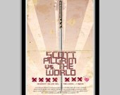 Scott Pilgrim vs The World - 12x18 - Movie Poster - scott pilgrim, movie poster, film, comic book, geek, geekery