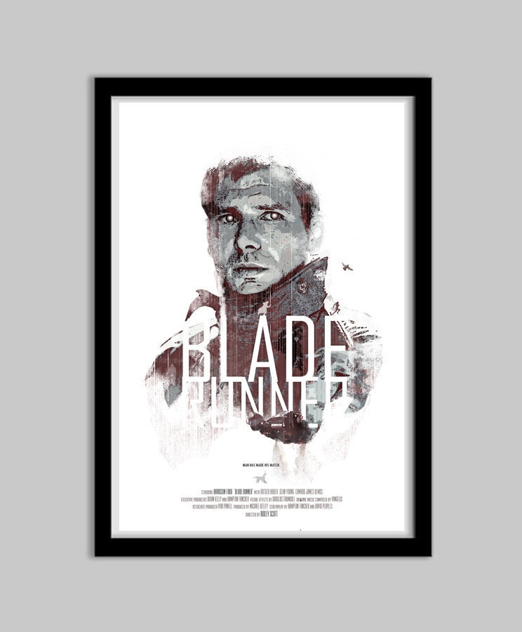 Blade Runner - 12x18 -Movie Poster - blade runner, movie poster, film, scifi, geekery