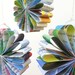 Vintage Picture Book hanging decos. Paper daisies for decorating your space.