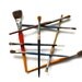 Quit Lying Around - 5x7 Print Vintage Paintbrushes Fine Art Photograph
