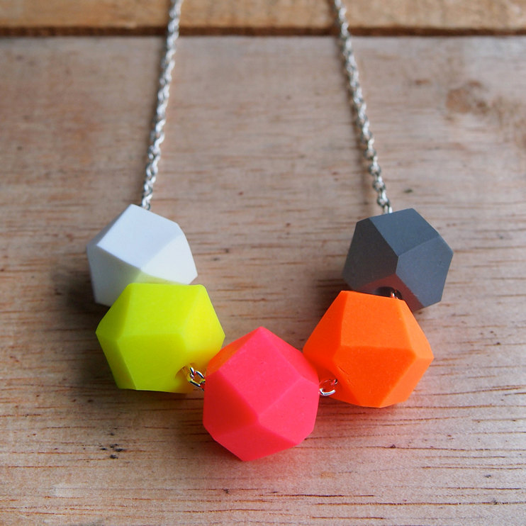 Endless Summer Geo Pop necklace