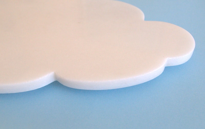 Handcrafted marble cloud platter