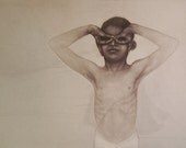 momento no. 2368 (guise) - original intaglio print by Carrie Lingscheit
