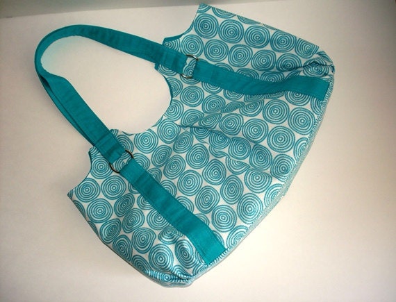 Blue and White Handbag - Clearance