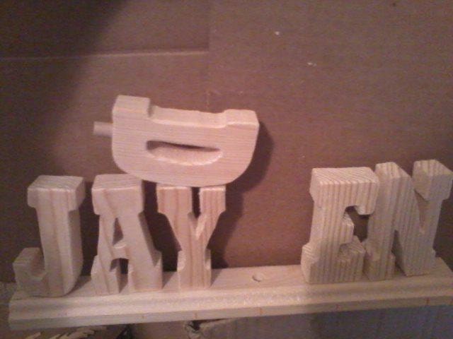 standing  personalized name peg  puzzle (order any name)