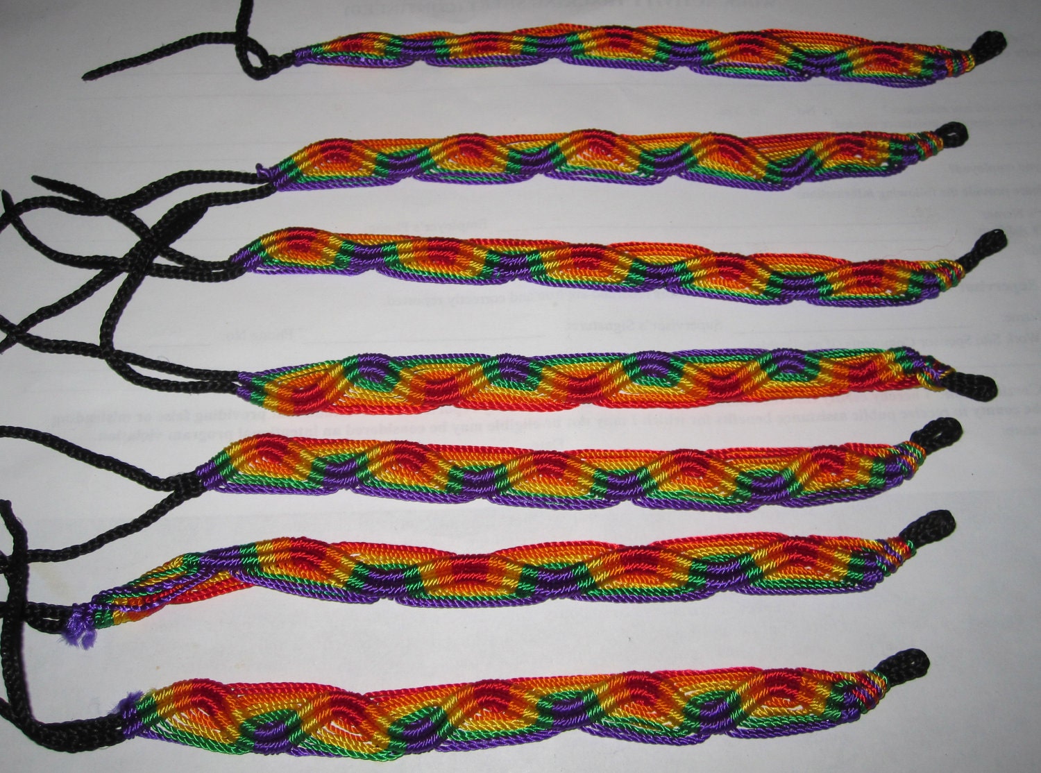 Rainbow Friendship Bracelets