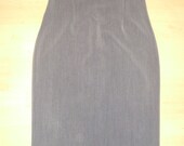 Baylis & Knight Grey LOLA High Waisted Wiggle Pencil Skirt Dita Burlesque Office