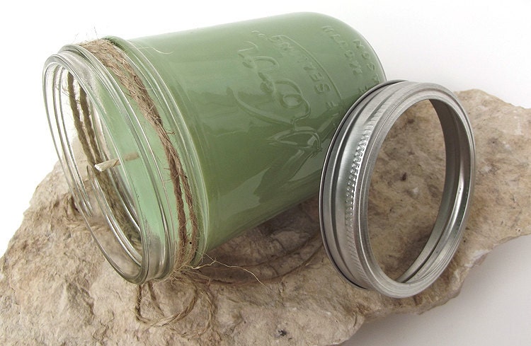 Soy Candle scented with Butterfly Meadows -- 16 ounce Mason Jar