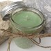 Soy Candle scented with Butterfly Meadows -- 8 ounce Quilted Mason Jar