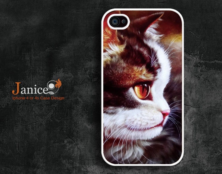 iphone 4 case iphone 4s case iphone 4 cover sweet cat unique Iphone case
