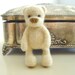 Needle Felting, Bear Felted Brooch, Ready to Ship