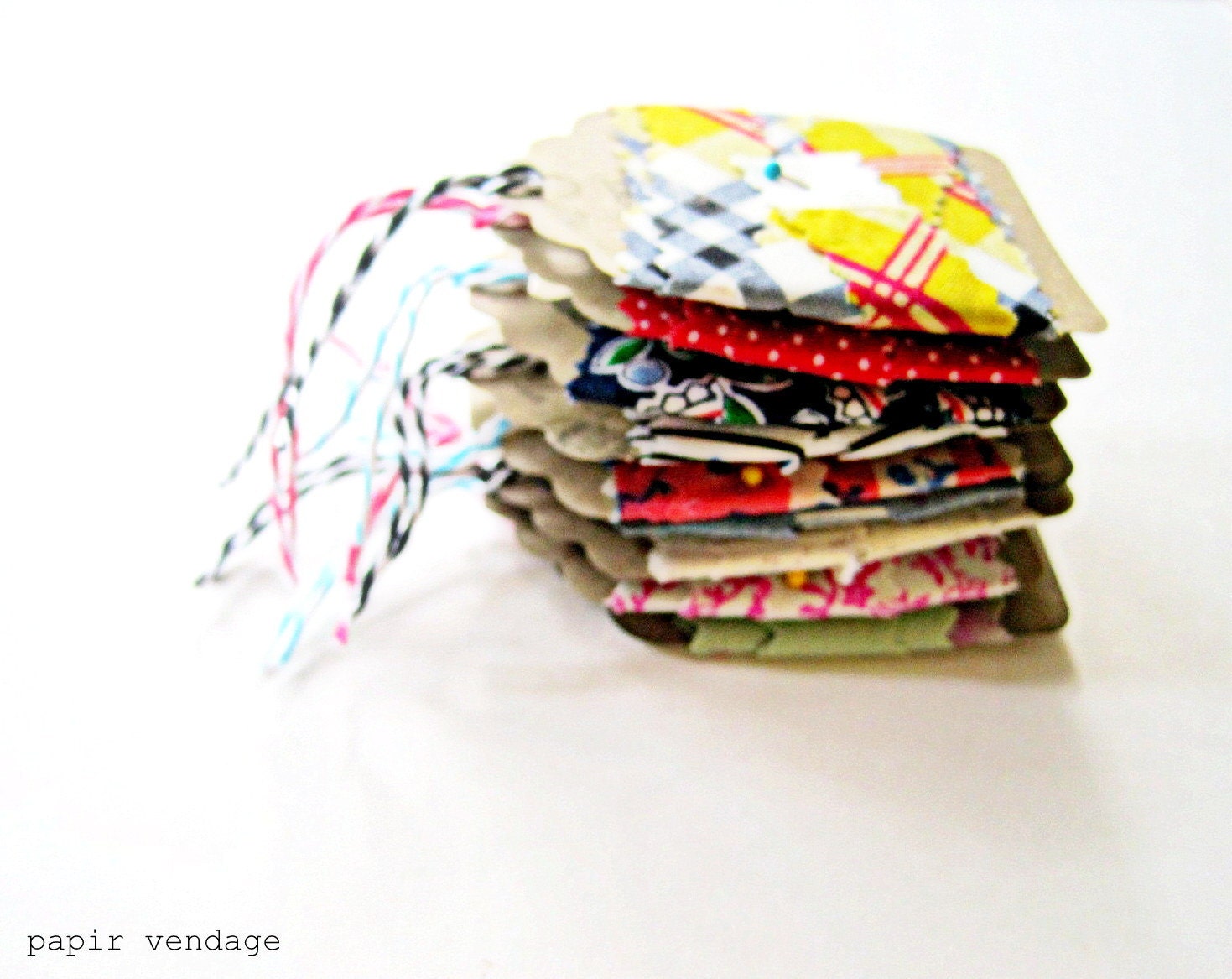 Fabric Ribbon, Gift Wrap Set , Ribbon for Tags, Vintage Inspired Fabric Ribbon, DIY Gift Wrap Ribbon