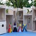 Castle Theater Set with Finger Puppets, Flag, flag pole, dragon and dungeon.