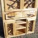 Rustic Pine Entertainment TV Center with Laurel Doors Log Home Cabin Furniture by Jason Wade