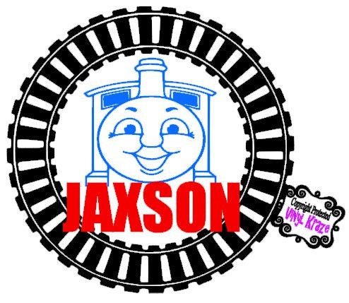 Personalized Thomas the Train Name Monogram