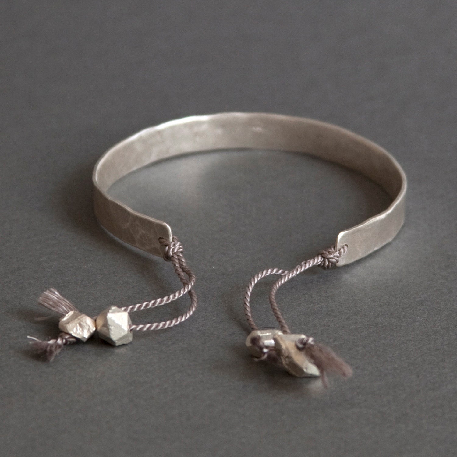 Silk Drop Crystal Bangle