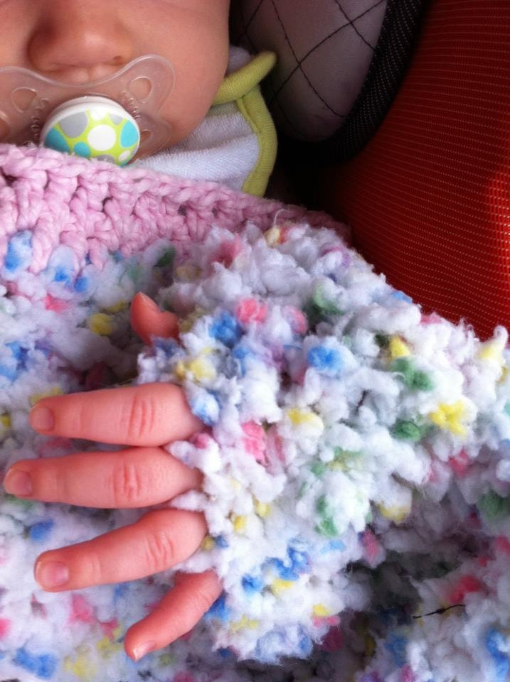 soft HAND-MADE baby BLANKET