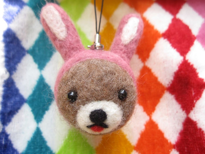 Rabbit - Bunny Bear Hopper Felt Monster Key Holder