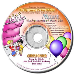 Personalized CD "Hip Hip Hooray It's Your Birthday"