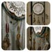 Crochet Lace Doily Dream Catcher with beads and feathers