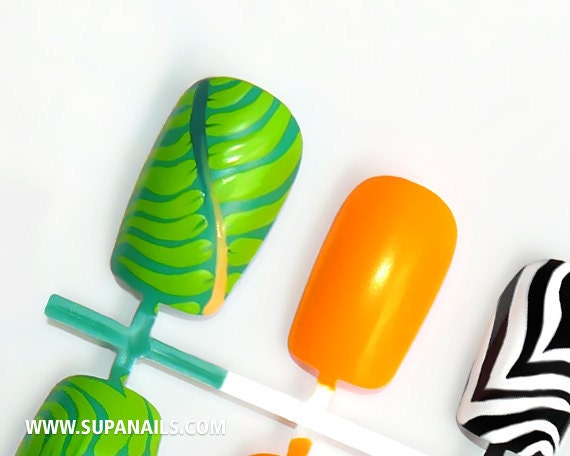 Supa Nails "Jungle Boogie" 12 Nails