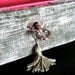 Vintage Velvet Jewelry Box Sage Green Made In Italy For Bloomingdales / Free Shipping Within US
