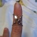 RARE Modernist ATOMIC PROTON Sterling Silver Amethyst Ring